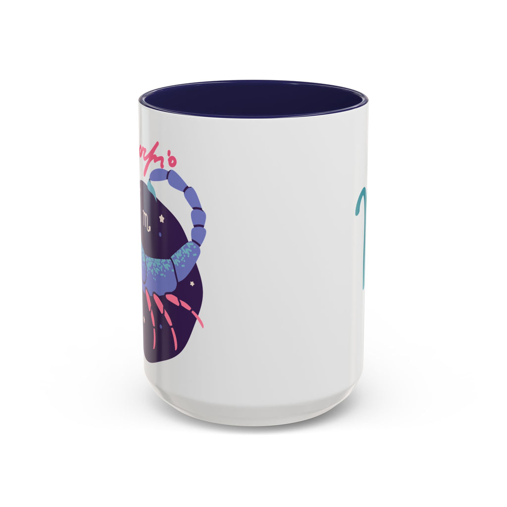 Cute Scorpio Zodiac Mug — 15oz (Pink, Light Blue, & Navy)