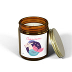 Cute Capricorn Zodiac Scented Candle — Coconut Apricot Wax (9oz Reusable Glass)