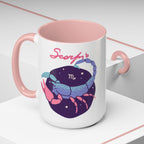 Cute Scorpio Zodiac Mug — 15oz (Pink, Light Blue, & Navy)