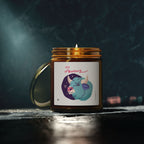 Cute Taurus Zodiac Scented Candle — Coconut Apricot Wax (9oz Reusable Glass)