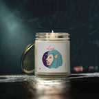Cute Zodiac Leo, Scented Candle — Coconut Apricot Wax (9oz Reusable Glass)