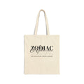 Aquarius Zodiac Tote Bag — Cotton Canvas Astrology Tote