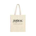 Aquarius Zodiac Tote Bag — Cotton Canvas Astrology Tote