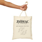Pisces Zodiac Tote Bag — Cotton Canvas Astrology Tote