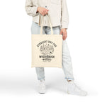 Funny Canvas Tote Bag — "Straight Out The WishAbish Woods" Humor Heals