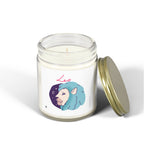Cute Zodiac Leo, Scented Candle — Coconut Apricot Wax (9oz Reusable Glass)