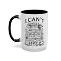 Funny "I Can't — I Have No Shelf Control" Accent Mug (15oz)