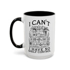 Funny "I Can't — I Have No Shelf Control" Accent Mug (15oz)
