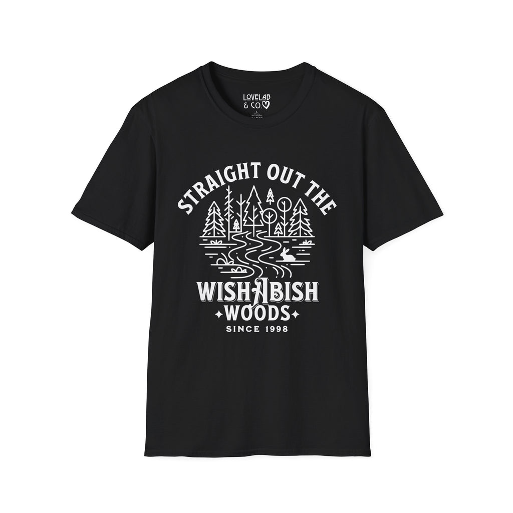 Straight Out the Wishabish Woods T-Shirt — Funny Graphic Tee
