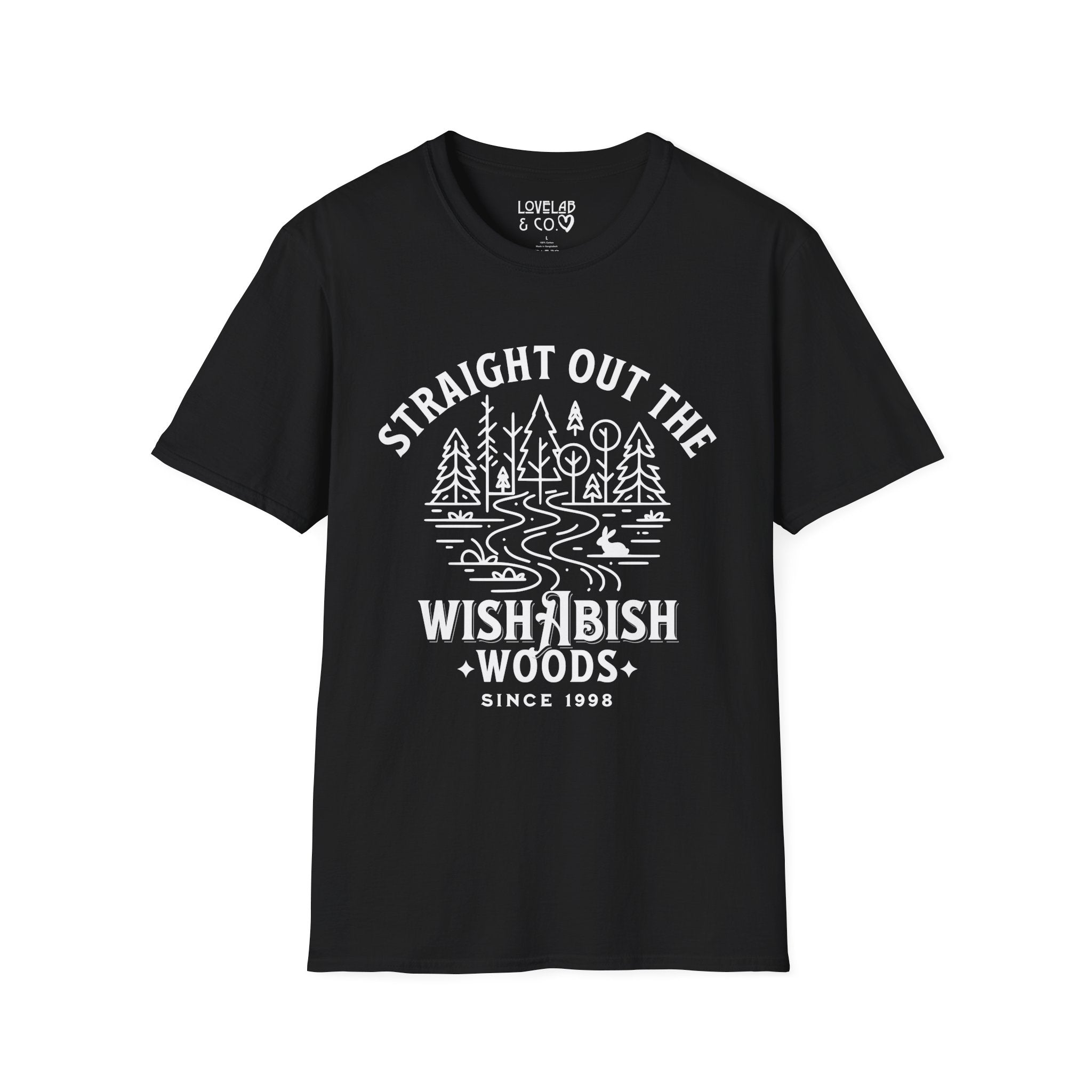 Straight Out the Wishabish Woods T-Shirt — Funny Graphic Tee
