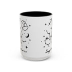 Sagittarius Zodiac Mug — Minimal Celestial Horoscope Accent 15oz Mug