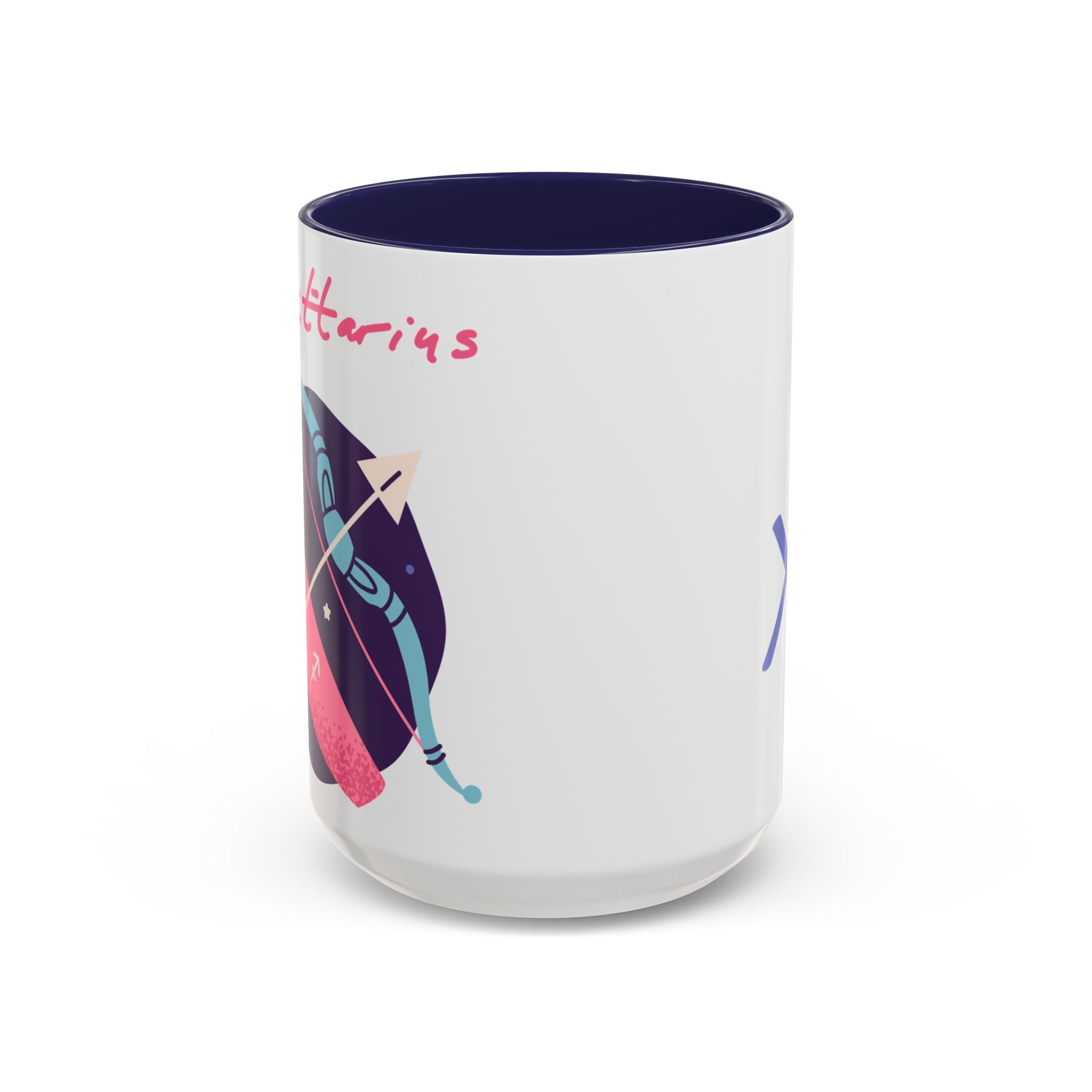 Cute Sagittarius Zodiac Mug — 15oz (Pink, Light Blue, & Navy)