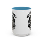 Funny "Psychic As Sh*t, Don't Try Me" Accent Mug — 11/15oz, multiple colors