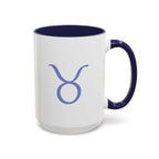 Cute Taurus Zodiac Mug — 15oz (Pink, Light Blue, & Navy)