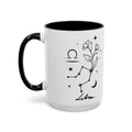 Libra Zodiac Mug — Minimal Celestial Horoscope Accent 15oz Mug