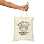 Funny Canvas Tote Bag — "Straight Out The WishAbish Woods" Humor Heals