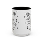 Virgo Zodiac Mug — Minimal Celestial Horoscope Accent 15oz Mug