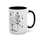 Aries Zodiac Mug — Minimal Celestial Horoscope Accent 15oz Mug