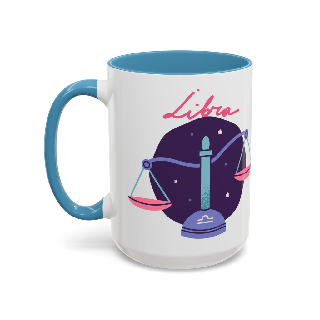 Cute Libra Zodiac Mug — 15oz (Pink, Light Blue, & Navy)