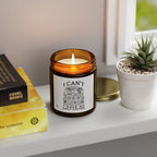 Funny Scented Candle — "I Can't, I Have No Shelf Control" (Coconut Apricot Wax, 4oz/9oz)