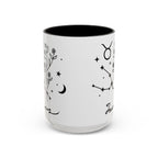 Taurus Zodiac Accent Coffee Mug — Minimal Celestial Horoscope 11/15oz