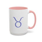 Cute Taurus Zodiac Mug — 15oz (Pink, Light Blue, & Navy)