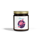 Cute Zodiac Cancer, Scented Candle — Coconut Apricot Wax (9oz Reusable Glass)
