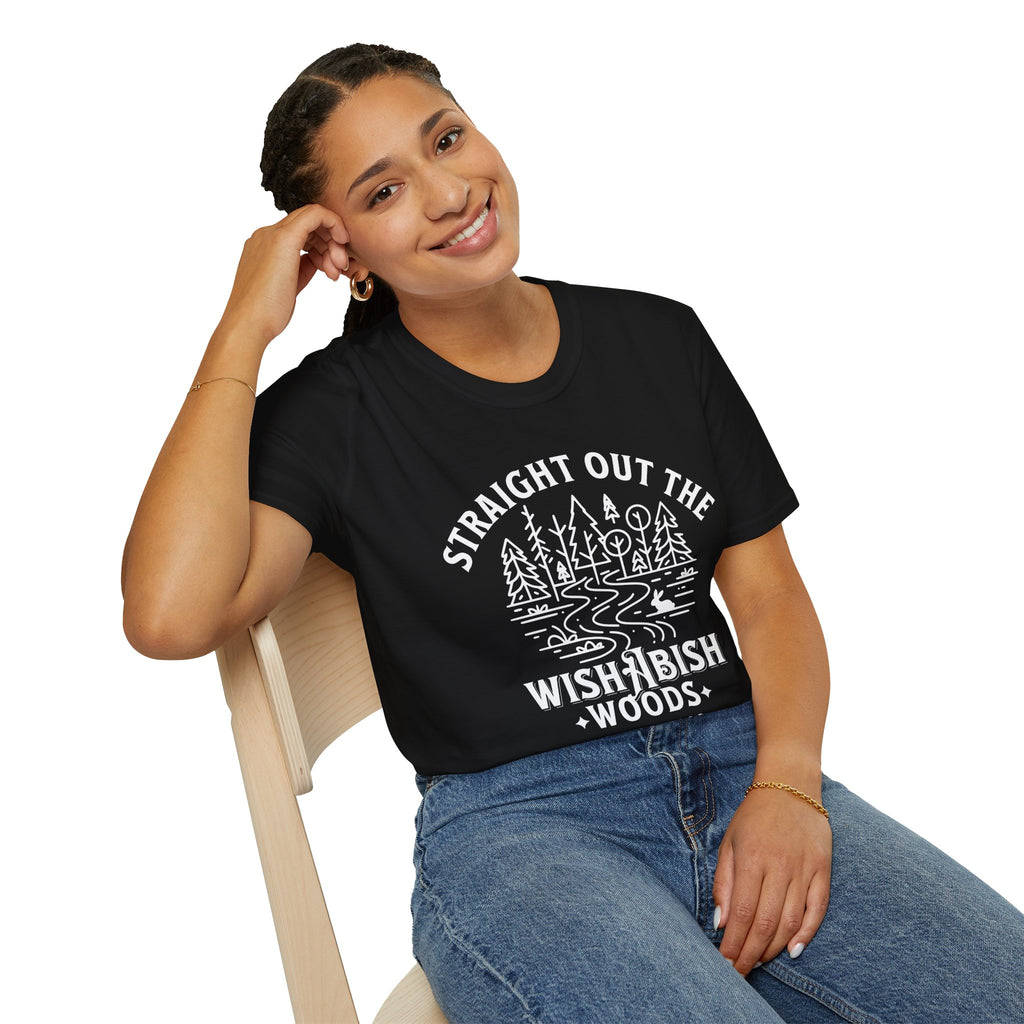 Straight Out the Wishabish Woods T-Shirt — Funny Graphic Tee