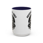 Funny "Psychic As Sh*t, Don't Try Me" Accent Mug — 11/15oz, multiple colors