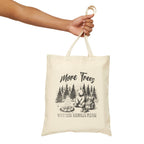 Tote Bag — "More Trees, with Less ***holes Please" Funny Eco-Friendly Tote, natural