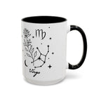 Virgo Zodiac Mug — Minimal Celestial Horoscope Accent 15oz Mug