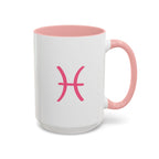 Cute Pisces Zodiac Mug — 15oz (Pink, Light Blue, & Navy)