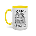 Funny "I Can't — I Have No Shelf Control" Accent Mug (15oz)
