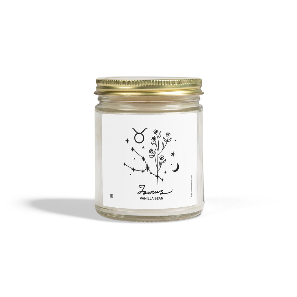 Taurus Zodiac Scented Candle — Coconut Apricot (Vanilla Bean) 9oz