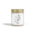 Zodiac Cancer Coconut Apricot Wax Scented Candle — 9oz Botanical Glass Jar (Beachwood)
