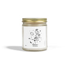 Zodiac Cancer Coconut Apricot Wax Scented Candle — 9oz Botanical Glass Jar (Beachwood)