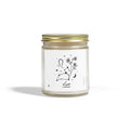 Zodiac Leo Coconut Apricot Wax Scented Candle — 9oz Botanical Glass Jar (Lavender)