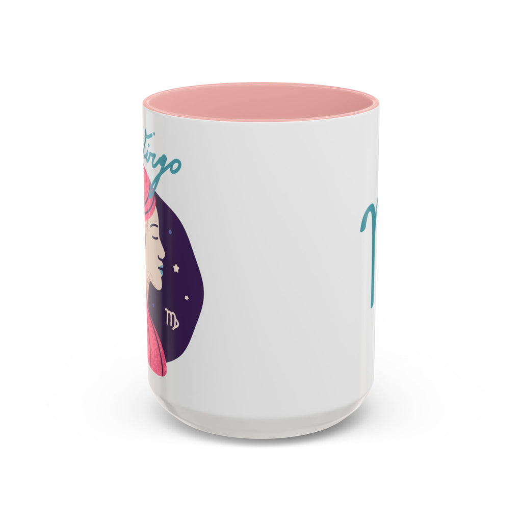 Cute Virgo Zodiac Mug — 15oz (Pink, Light Blue, & Navy)