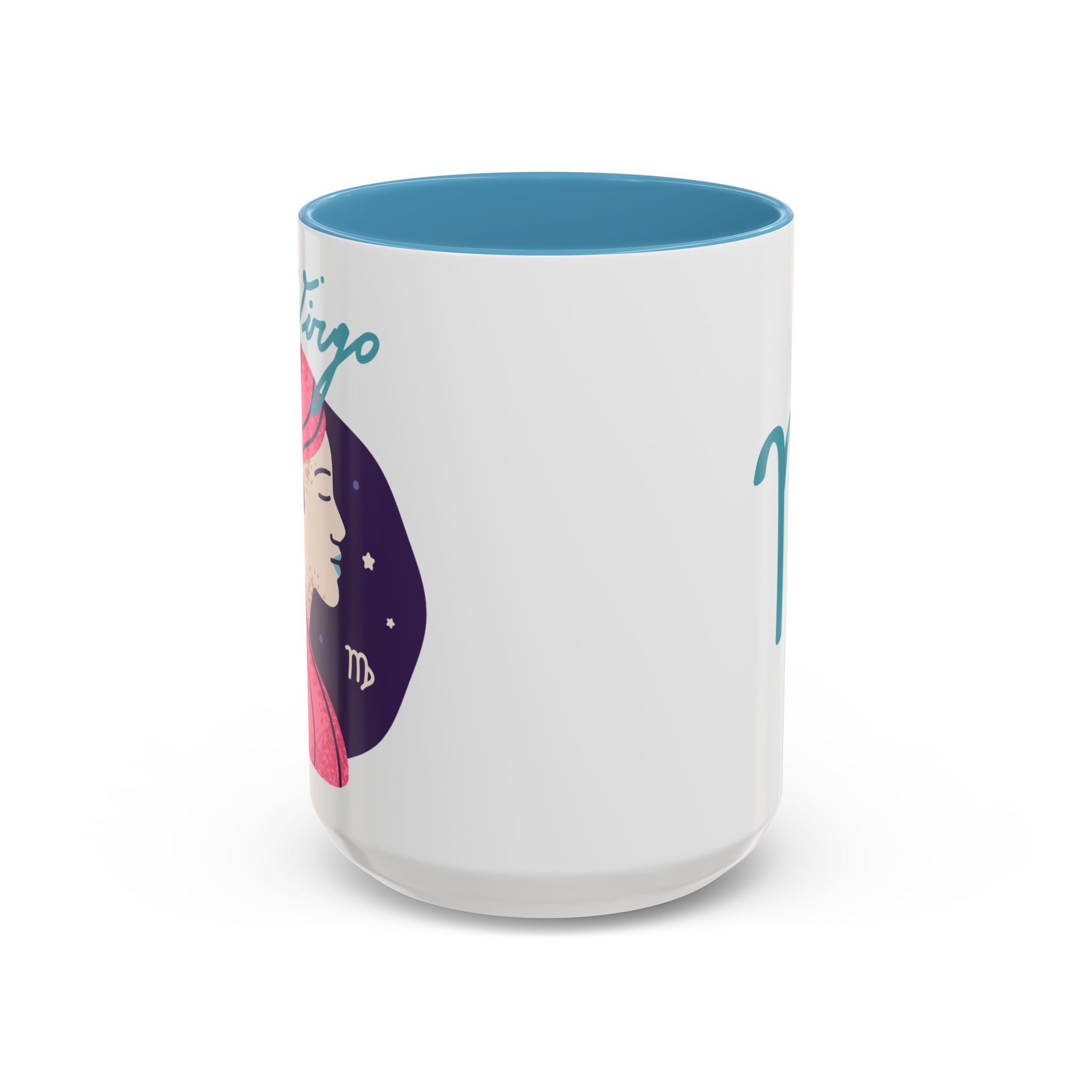 Cute Virgo Zodiac Mug — 15oz (Pink, Light Blue, & Navy)