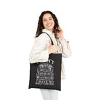 Tote Bag — "I Can't, I Have No Shelf Control" Funny Pack-Rat Canvas Tote, natural