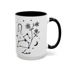 Leo Zodiac Mug — Minimal Celestial Horoscope Accent 15oz Mug