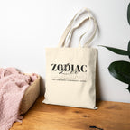 Leo Zodiac Tote Bag — Cotton Canvas Astrology Tote