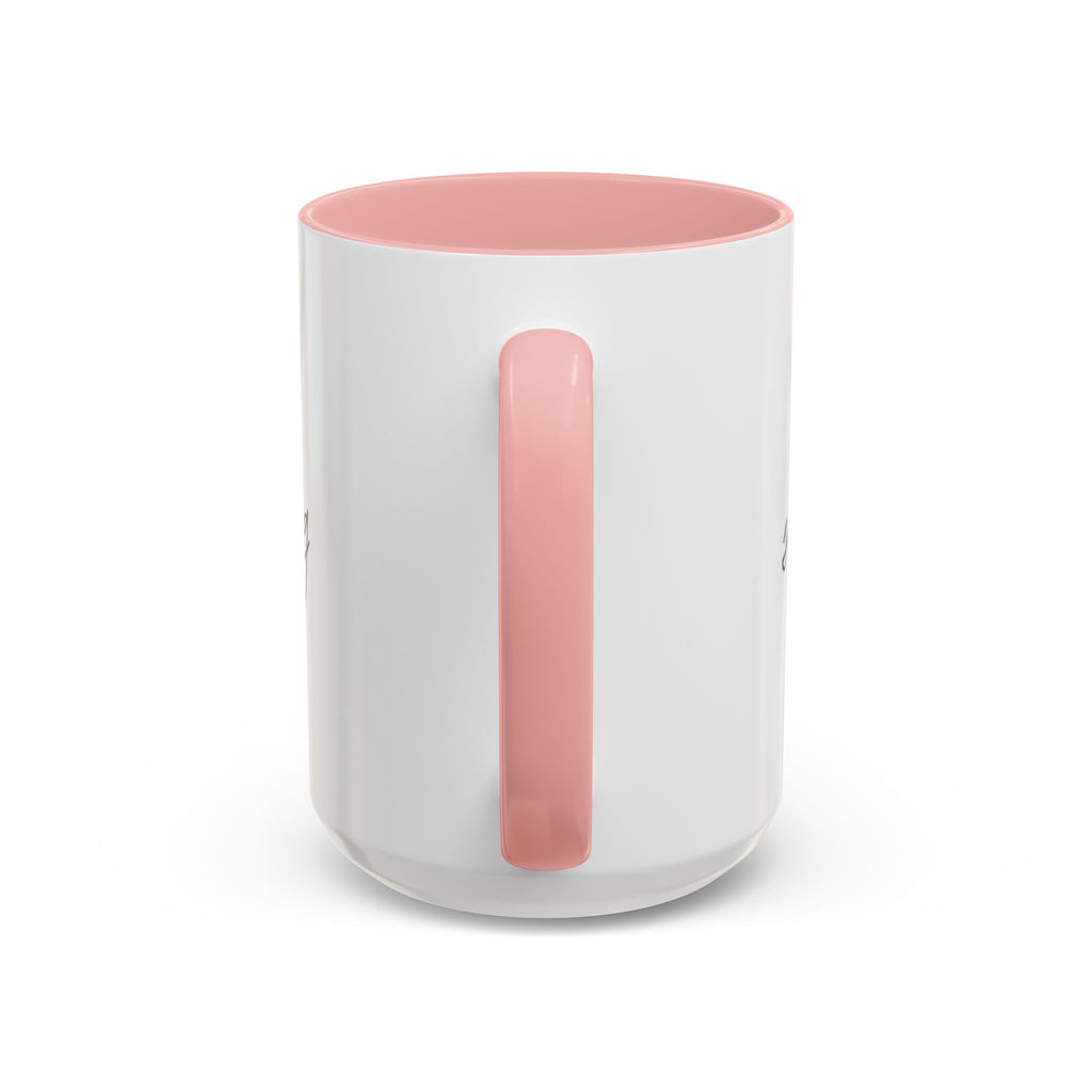 "Shh, I'm Manifesting" Accent Coffee Mug — Funny Minimal 11/15oz