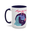 Cute Aquarius Zodiac Mug — 15oz (Pink, Light Blue, & Navy)