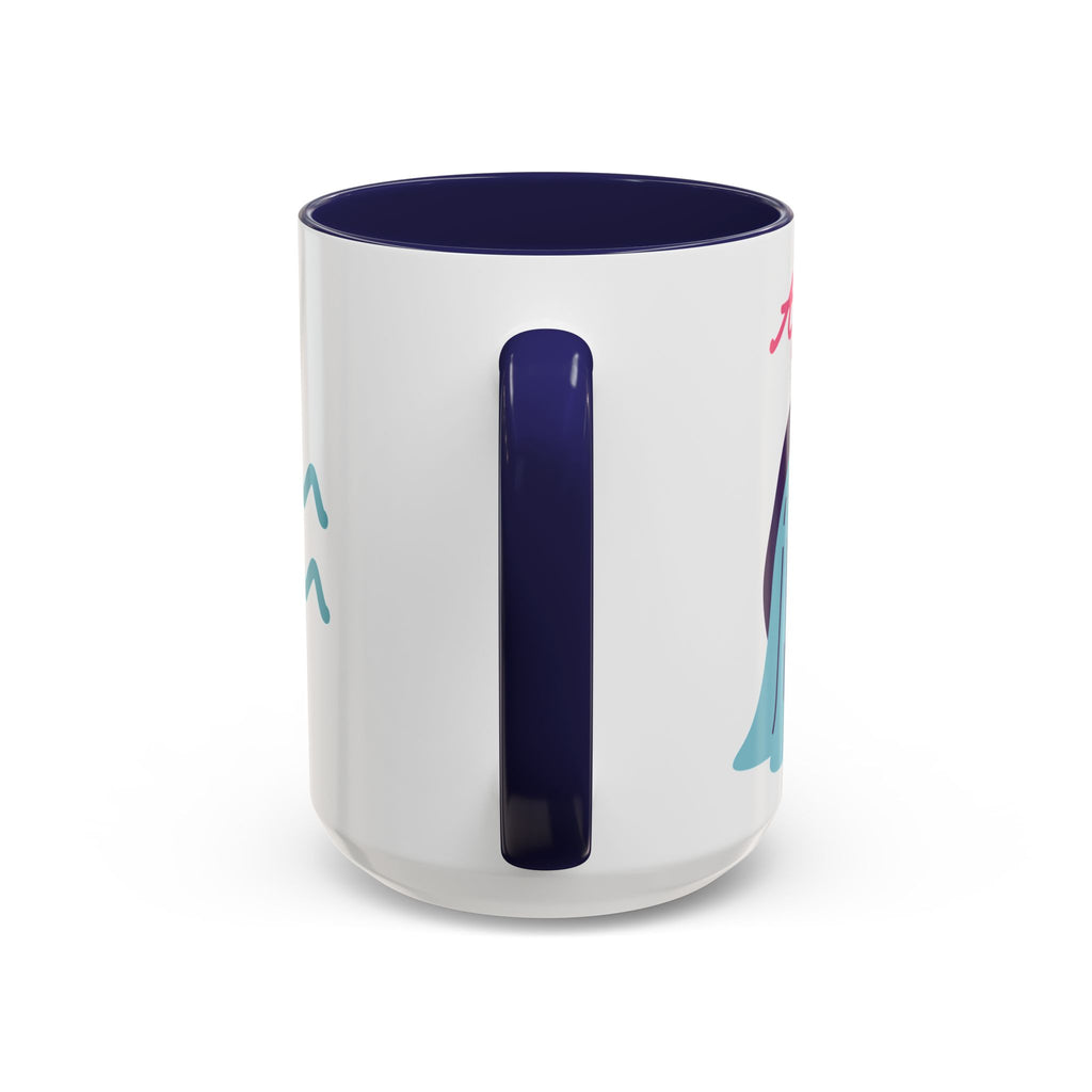 Cute Aquarius Zodiac Mug — 15oz (Pink, Light Blue, & Navy)