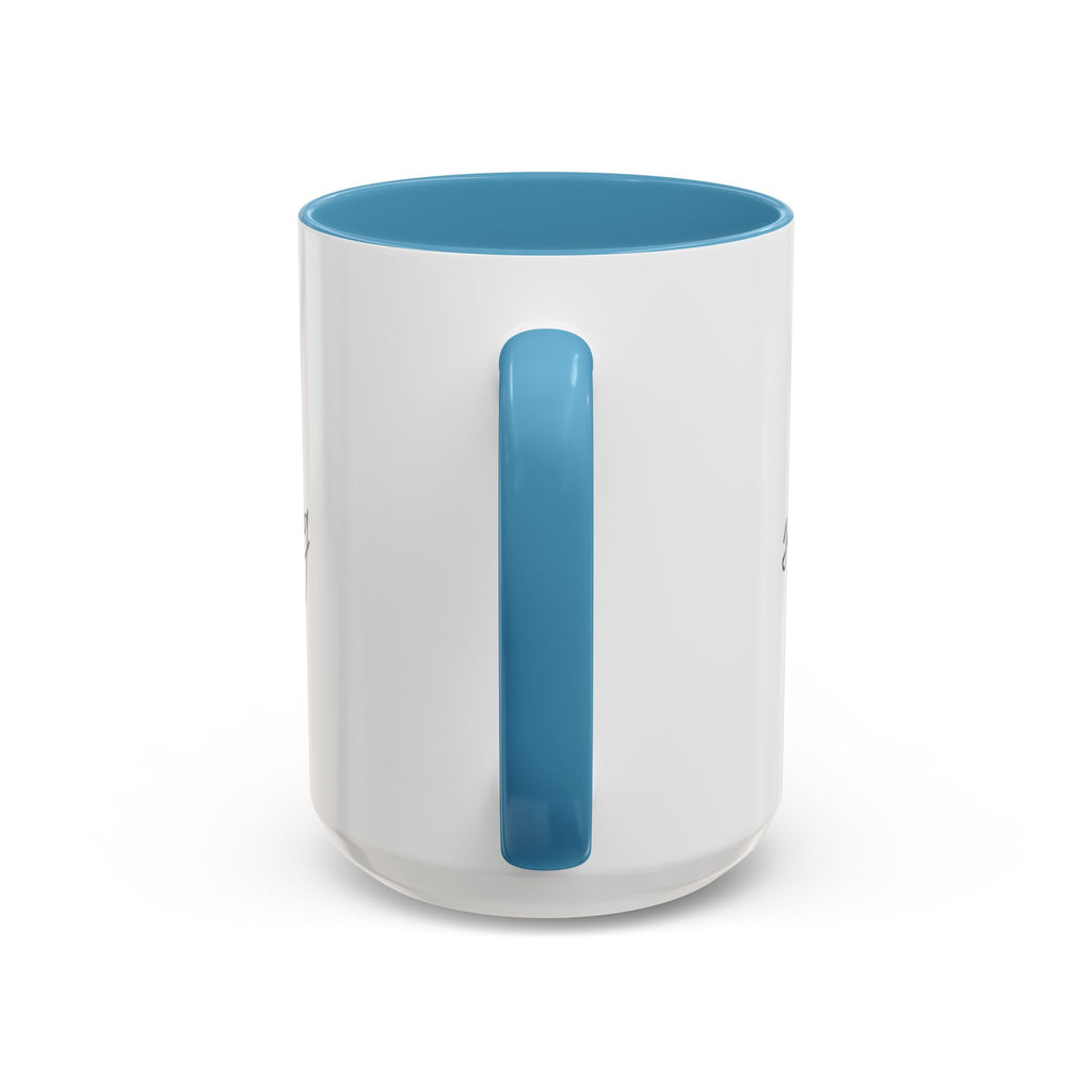 "Shh, I'm Manifesting" Accent Coffee Mug — Funny Minimal 11/15oz