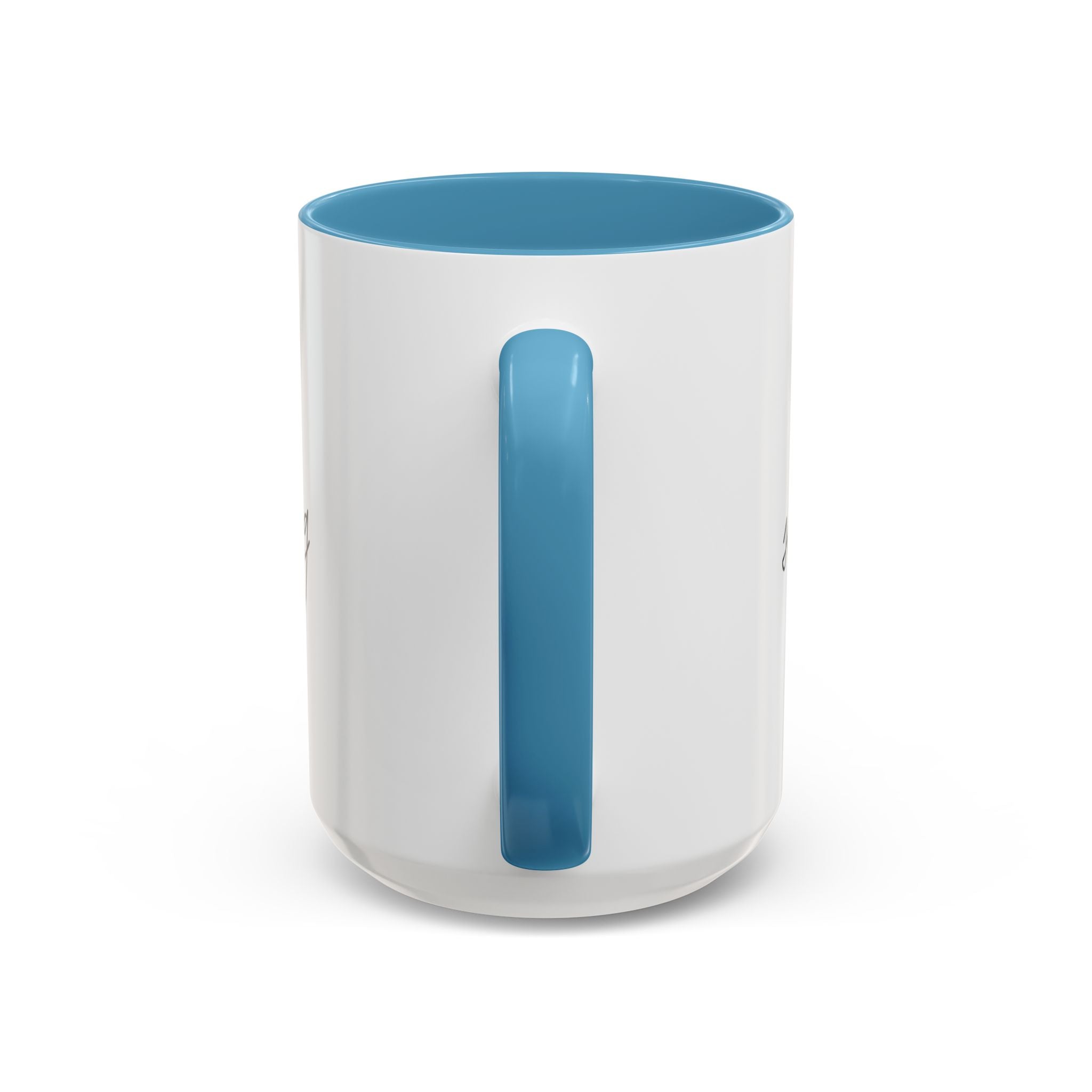 "Shh, I'm Manifesting" Accent Coffee Mug — Funny Minimal 11/15oz