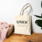 Libra Zodiac Tote Bag — Cotton Canvas Astrology Tote