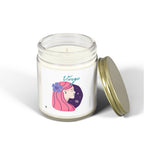 Cute Virgo Zodiac Scented Candle — Coconut Apricot Wax (9oz Reusable Glass)