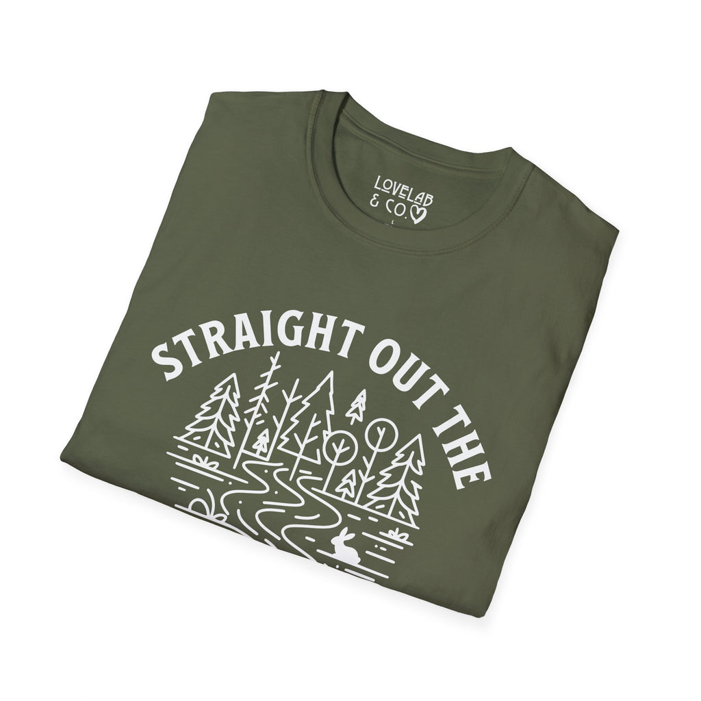 Straight Out the Wishabish Woods T-Shirt — Funny Graphic Tee